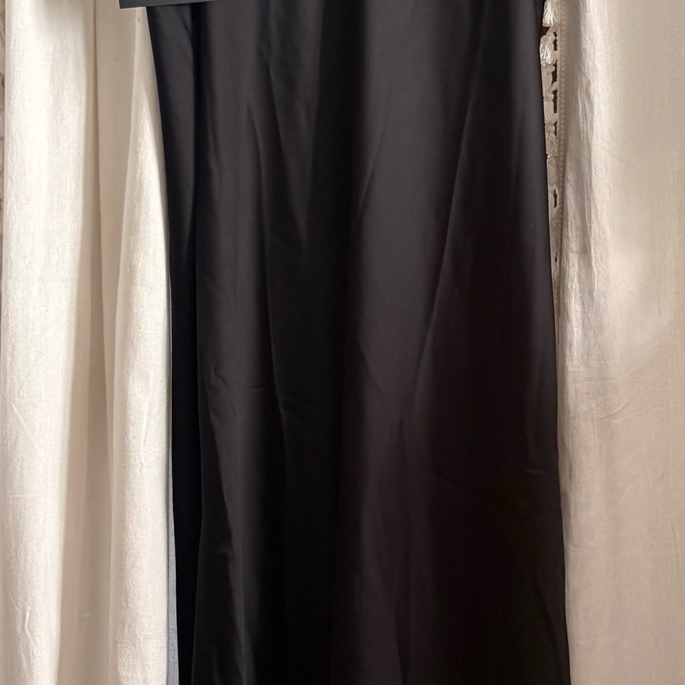 Norma Kamala black maxi slip dress